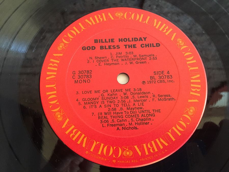 Billie Holiday ‎- God Bless The Child - Columbia ‎- G 30782 [Photo 12]