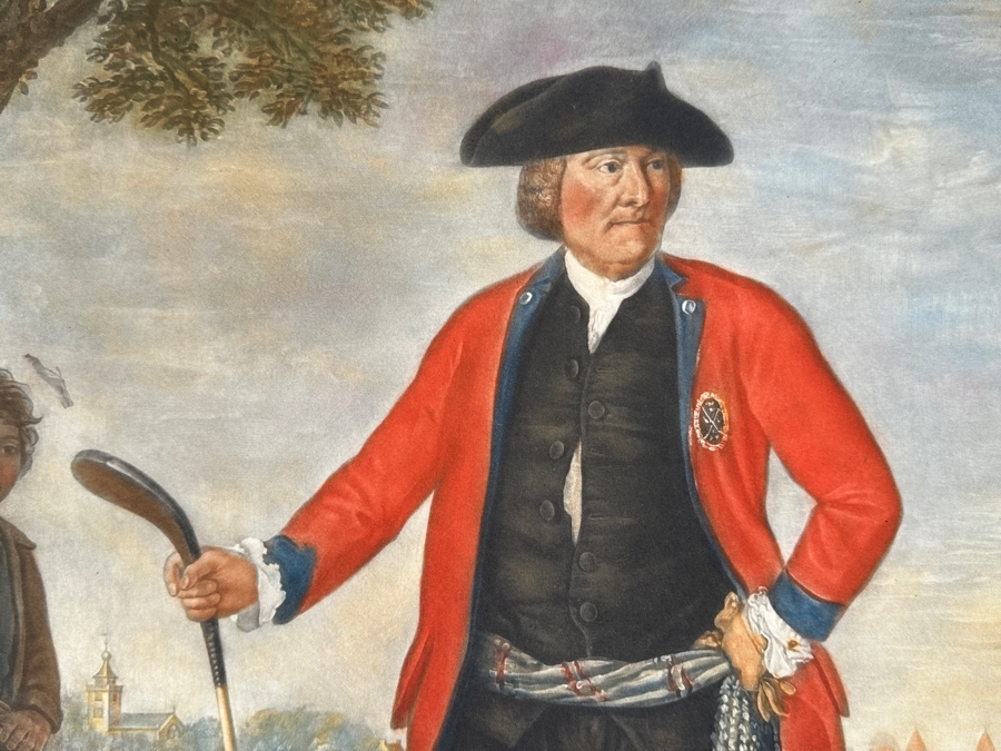 Just Added - Vintage 1962 Lawrence Josset Engraving Of David Allan's Painting William Inglis, C. 1712-1792 - Surgeon And Captain Of The Honourable Company Of Edinburgh Golfers Published By Frost & Reed (Bristol, England) Signed Lower Right 18.5 X 24 [Photo 4]