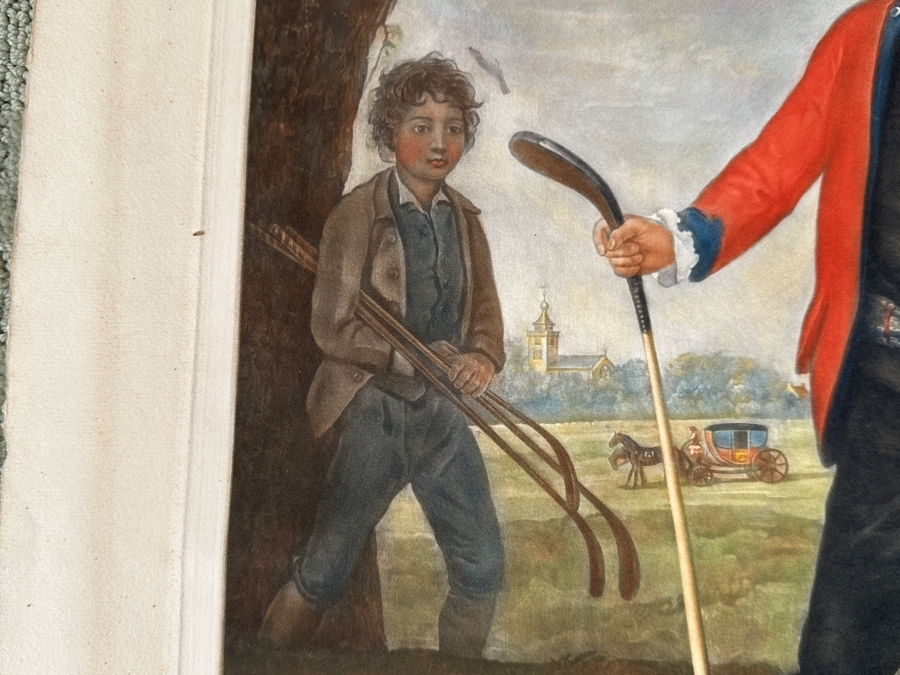 Just Added - Vintage 1962 Lawrence Josset Engraving Of David Allan's Painting William Inglis, C. 1712-1792 - Surgeon And Captain Of The Honourable Company Of Edinburgh Golfers Published By Frost & Reed (Bristol, England) Signed Lower Right 18.5 X 24 [Photo 5]