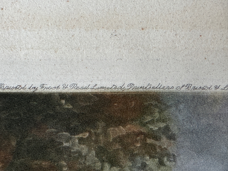 Just Added - Vintage 1962 Lawrence Josset Engraving Of David Allan's Painting William Inglis, C. 1712-1792 - Surgeon And Captain Of The Honourable Company Of Edinburgh Golfers Published By Frost & Reed (Bristol, England) Signed Lower Right 18.5 X 24 [Photo 22]