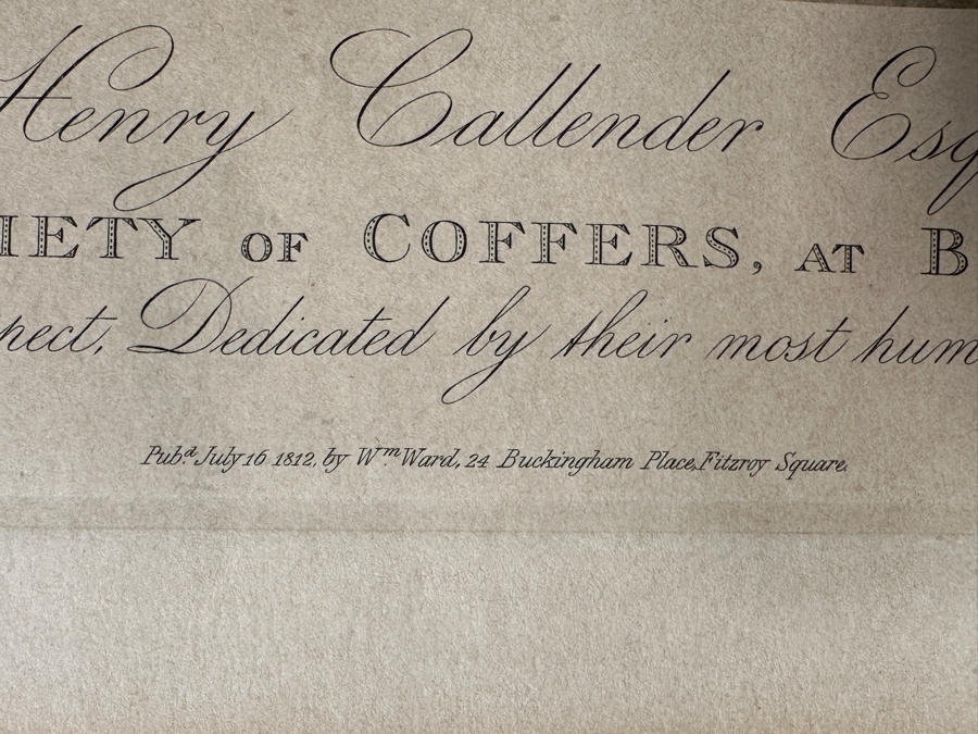 Just Added - Vintage 1812 William M. Ward Early Golf Engraving Of Lemuel Francis Abbott's Painting Henry Callender Esq - A Pioneer Of English Golf And Captain Of The Society Of Golfers At Blackheath 16 X 24 [Photo 10]