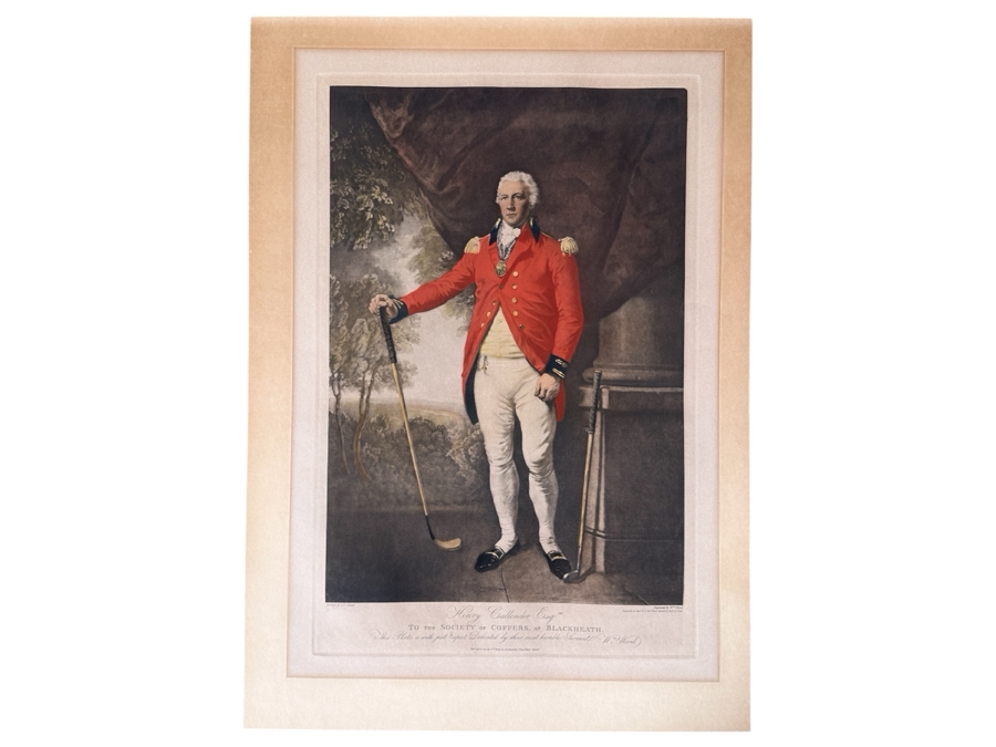 Just Added - Vintage 1812 William M. Ward Early Golf Engraving Of Lemuel Francis Abbott's Painting Henry Callender Esq - A Pioneer Of English Golf And Captain Of The Society Of Golfers At Blackheath 16 X 24 [Photo 2]