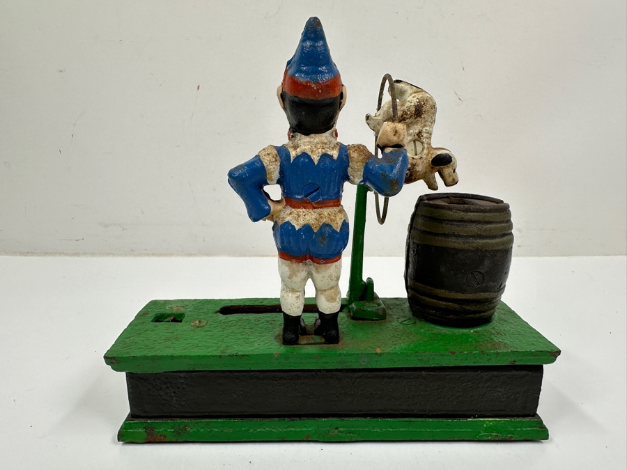 Just Added - Vintage Cast Iron Trick Dog Mechanical Bank 8W X 3D X 7H [Photo 3]