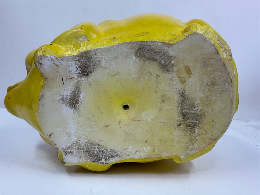 Just Added - Large Vintage 1962 'Kay Tee' Chalkware Piggy Bank Made By Silvestri Brothers Co. 13W X 9H [Photo 6]