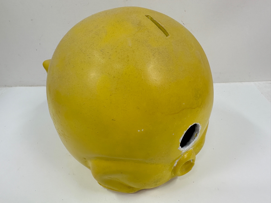 Just Added - Large Vintage 1962 'Kay Tee' Chalkware Piggy Bank Made By Silvestri Brothers Co. 13W X 9H [Photo 5]