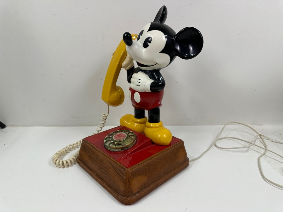 Just Added - Vintage 1976 The Mickey Mouse Phone By American Telecommunications Corporation 15'H [Photo 4]
