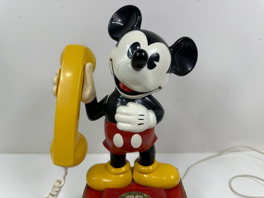 Just Added - Vintage 1976 The Mickey Mouse Phone By American Telecommunications Corporation 15'H [Photo 2]