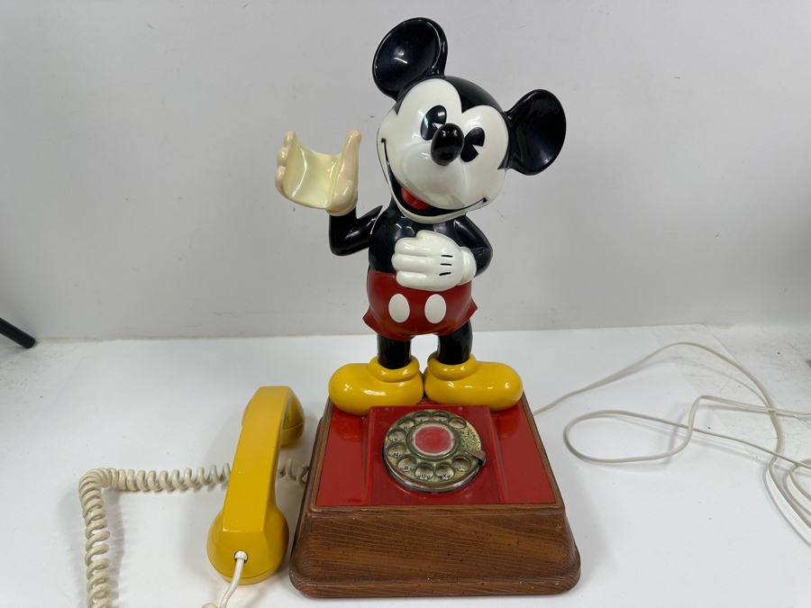 Just Added - Vintage 1976 The Mickey Mouse Phone By American Telecommunications Corporation 15'H [Photo 7]