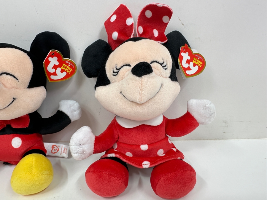 Just Added - Ty Beanie Babies Mickey And Minnie Mouse [Photo 3]