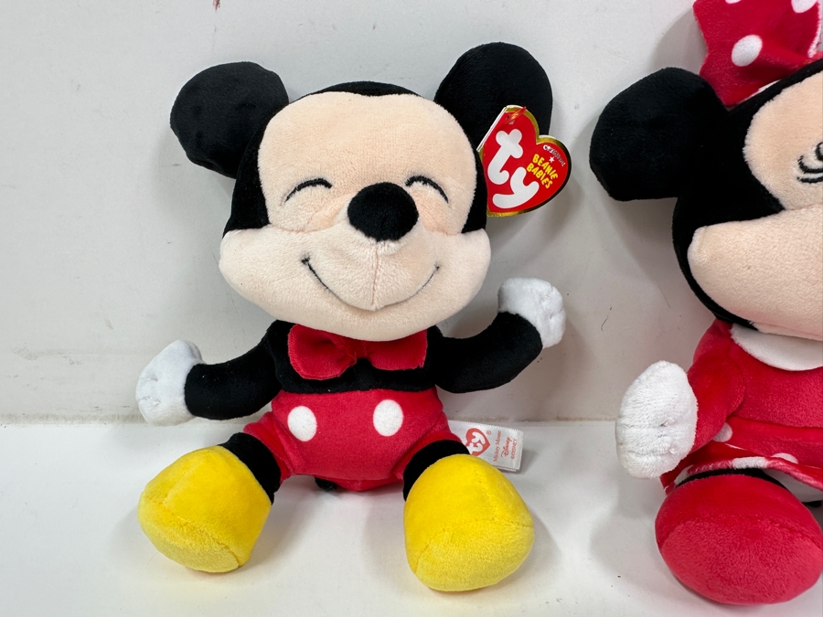Just Added - Ty Beanie Babies Mickey And Minnie Mouse [Photo 2]