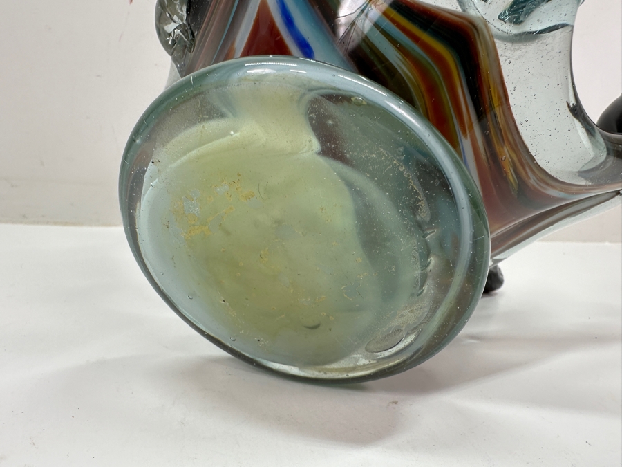 Just Added - Vintage Murano Art Glass Clown Ashtray 9'W X 7'H [Photo 8]