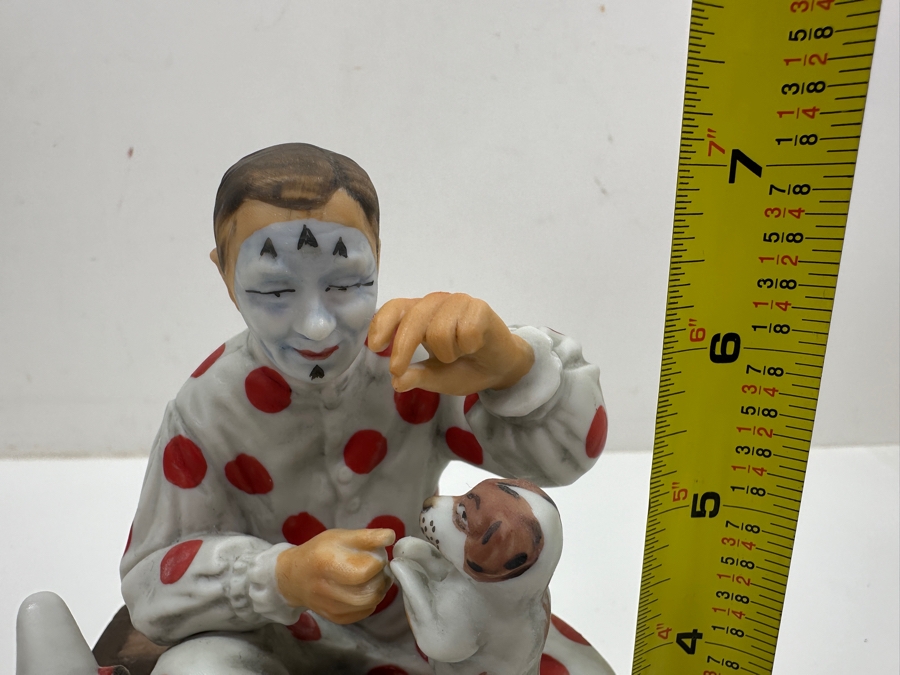 Just Added - Vintage 1979 Schmid Norman Rockwell Porcelain Musical Figurine Titled 'Send The Clowns' 7'H [Photo 7]