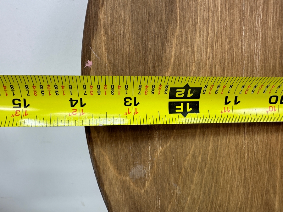 Just Added - Vintage 1990 Handmade Hand Painted Wooden Swivel Perpetual Wall Calendar By Patricia Leddon 14'W
 [Photo 6]