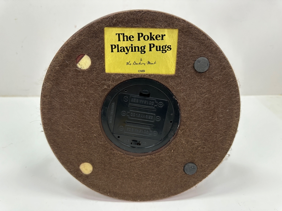 Just Added - Danbury Mint 'The Poker Playing Pugs' (Has Some Minor Damage) 6.5'H [Photo 15]