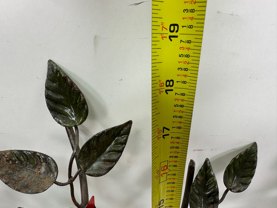 Just Added - Vintage Metal Rose Petals Flowers Wall Decor 19'H [Photo 5]