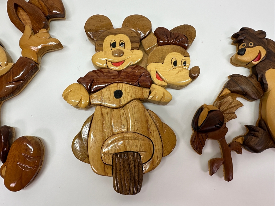 Just Added - (3) Wooden Disney Characters Wall Decor 6'H To 9'H [Photo 3]