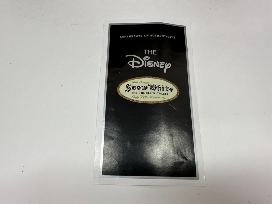 Just Added - Vintage Disney Markrita 65th Anniversary Snow White & The Seven Dwarfs Hidden Trinket Box With Original Box 7W X 5.5H Retailed For $95 [Photo 13]