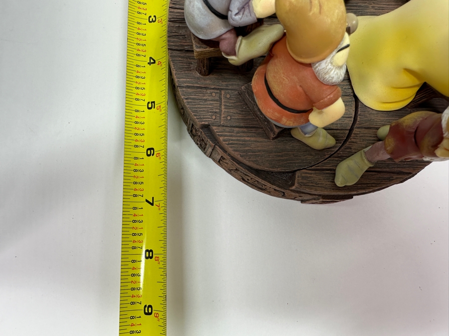 Just Added - Vintage Disney Markrita 65th Anniversary Snow White & The Seven Dwarfs Hidden Trinket Box With Original Box 7W X 5.5H Retailed For $95 [Photo 10]