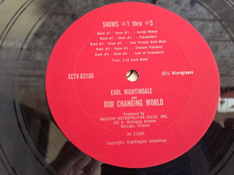 Earl Nightingale ‎- Our Changing World - The Earl Nightingale Radio Program - XCTV-63166 [Photo 4]