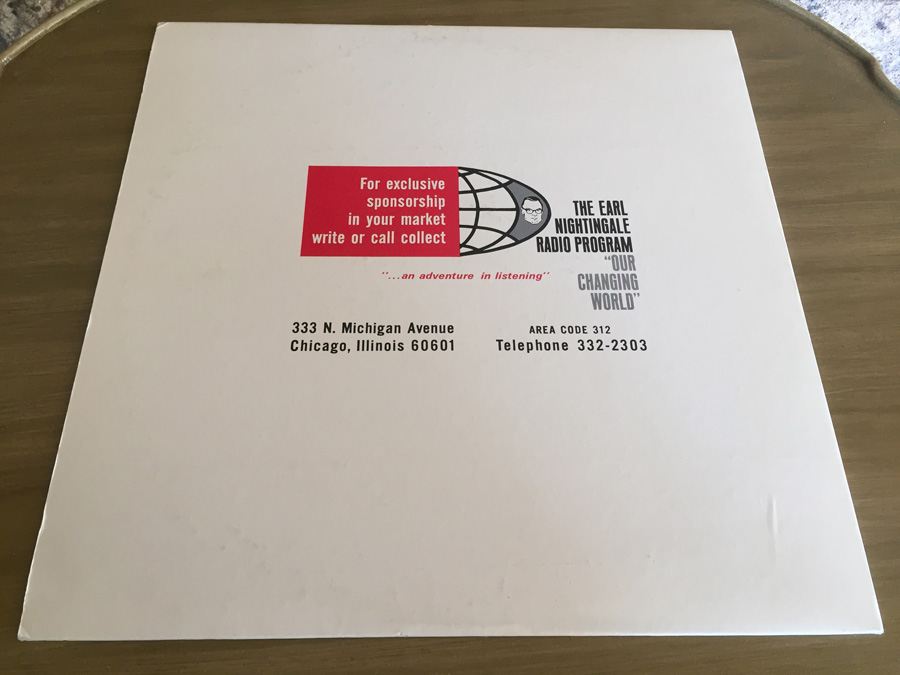 Earl Nightingale ‎- Our Changing World - The Earl Nightingale Radio Program - XCTV-63166 [Photo 2]
