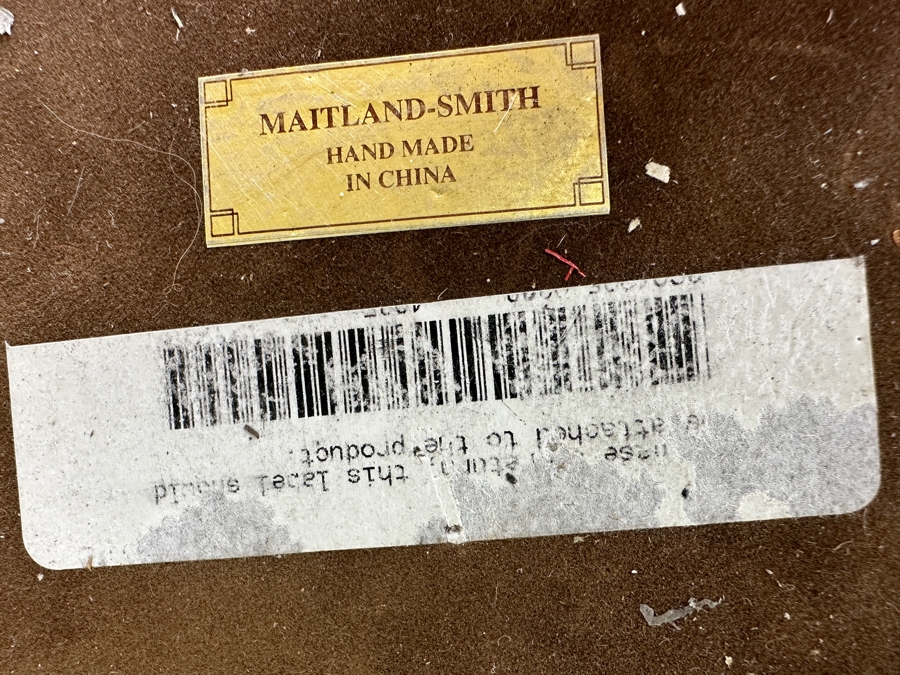 Just Added - Vintage Maitland-Smith Bronze Anthropomorphic Penguin Sculpture On Wooden Base 24'H [Photo 7]