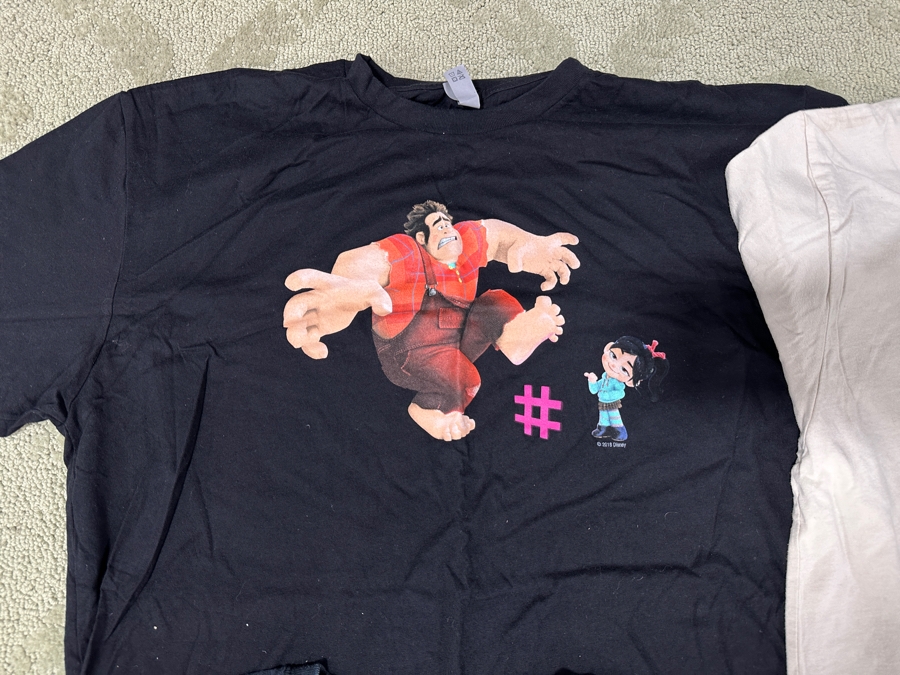 Just Added - (4) Disney Promotional T-Shirts Size L/XL: Wreck-It Ralph 2: Ralph Breaks The Internet, Moana, Disney Tech & California Adventure [Photo 5]