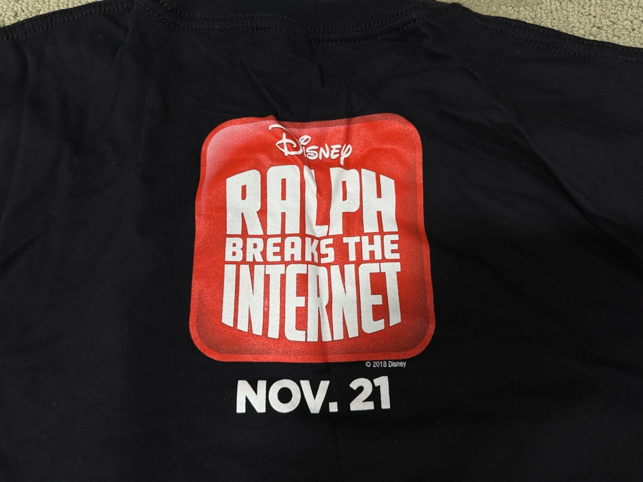 Just Added - (4) Disney Promotional T-Shirts Size L/XL: Wreck-It Ralph 2: Ralph Breaks The Internet, Moana, Disney Tech & California Adventure [Photo 6]