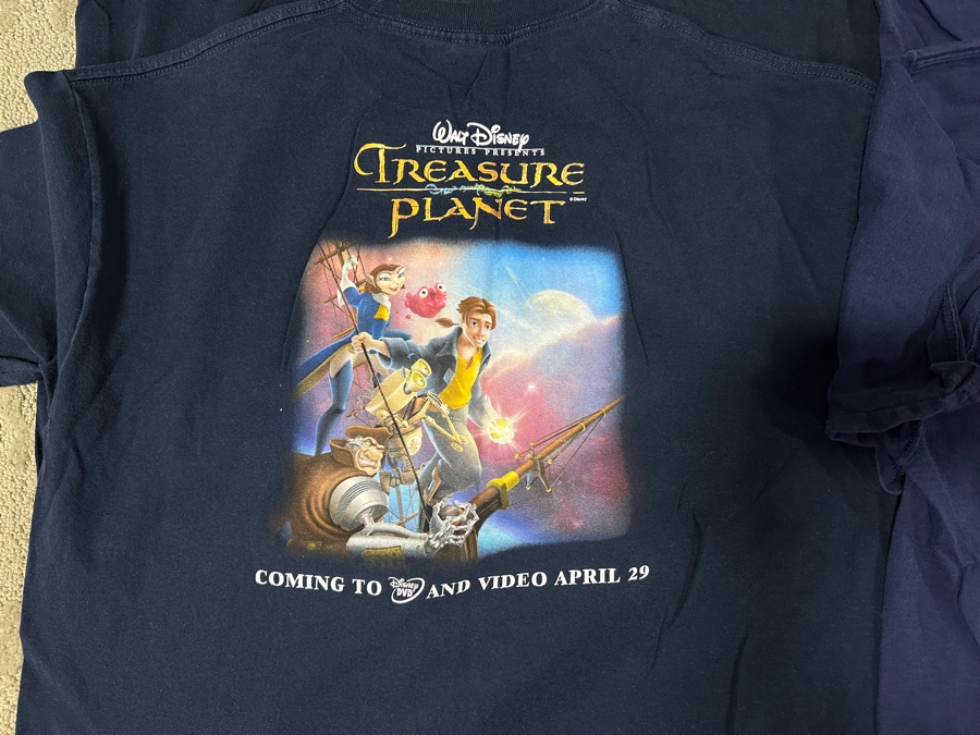 Just Added - (4) Disney Promotional T-Shirts Size L/XL: Wall-E, Treasure Planet & Atlantis The Lost Empire [Photo 3]