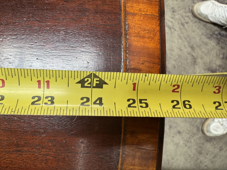 Just Added - Wooden Dropleaf Side Table With Drawer And Fluted Legs 13' - 34'W x 25.5'D x 28'H [Photo 7]