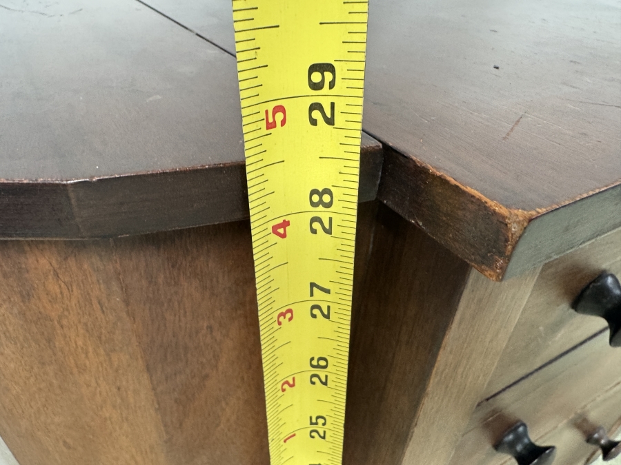 Just Added - Vintage Martha Washington Sewing Cabinet with Flip Top Side Bins and Three Center Drawers 28'W x 14.5'D x 28.5'H [Photo 8]