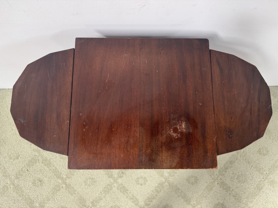 Just Added - Vintage Martha Washington Sewing Cabinet with Flip Top Side Bins and Three Center Drawers 28'W x 14.5'D x 28.5'H [Photo 3]