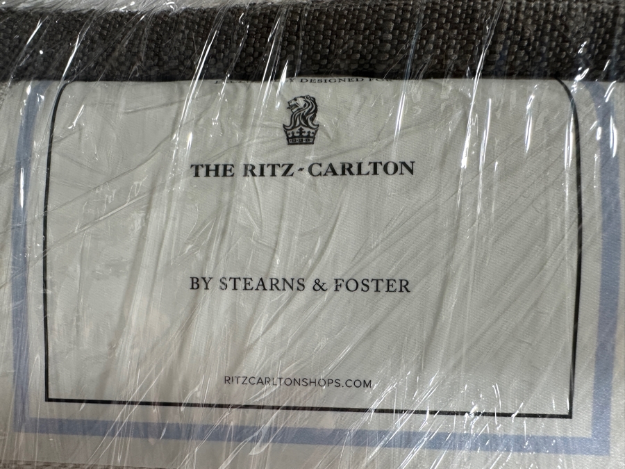 Just Added - The Barbara Barry Collection For Baker Furniture Modern Dark Mahogany Eastern King Size Sleigh Bed With The Ritz-Carlton Mattress By Stearns & Foster 76 X 79 [Photo 12]