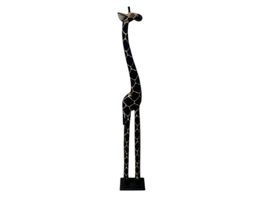 Just Added- Hand Carved Wooden Giraffe Statue 60'H