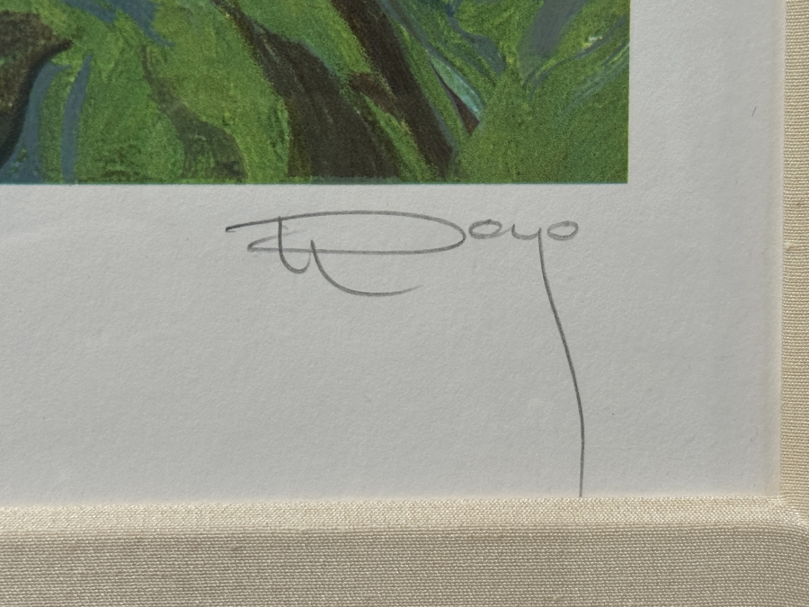 Just Added - Signed Jose Royo (B. 1941, Spanish) Limited Edition Serigraph 'Alegoria De La Danza' with COA Printer's Proof 15/15 Framed: 47'W x 48'H Retailed $4,500 [Photo 4]