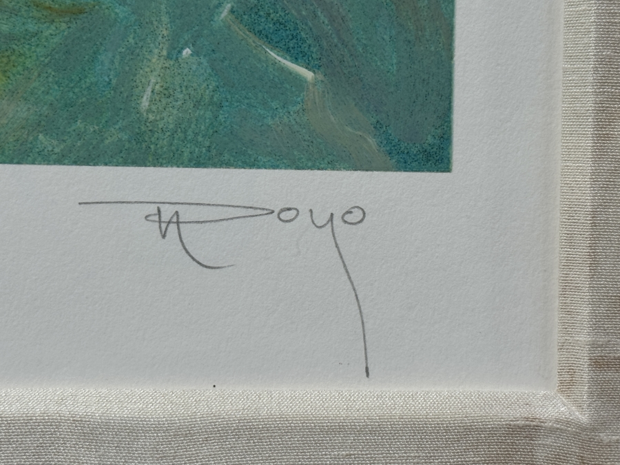 Just Added - Signed Jose Royo (B. 1941, Spanish) 'Mediterraneo' Limited Edition Serigraph Artist Proof 58/60 Framed: 50'W x 61'H Retailed $5,500 [Photo 5]