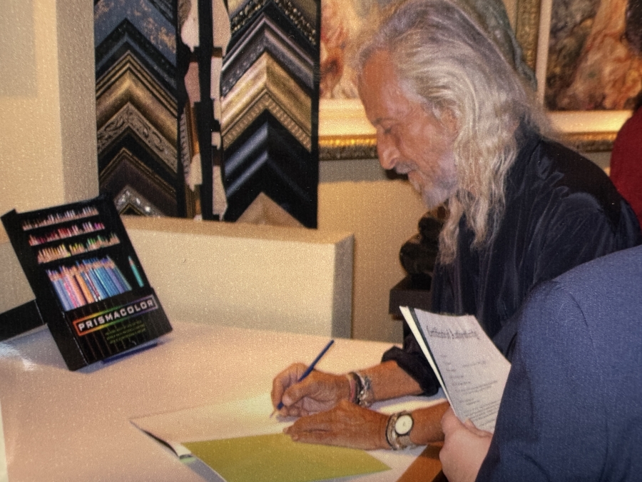 Just Added - Signed Jose Royo (B. 1941, Spanish) 'Mediterraneo' Limited Edition Serigraph Artist Proof 58/60 Framed: 50'W x 61'H Retailed $5,500 [Photo 10]