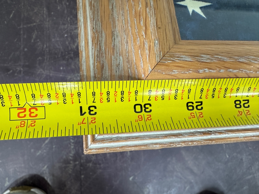 Just Added - Hand Signed Robert Hagan America's Cup Sailing Print Titled Stars & Stripes Nicely Framed And Matted With Stars & Stripes 20 X 16 Framed 31 X 26 [Photo 8]