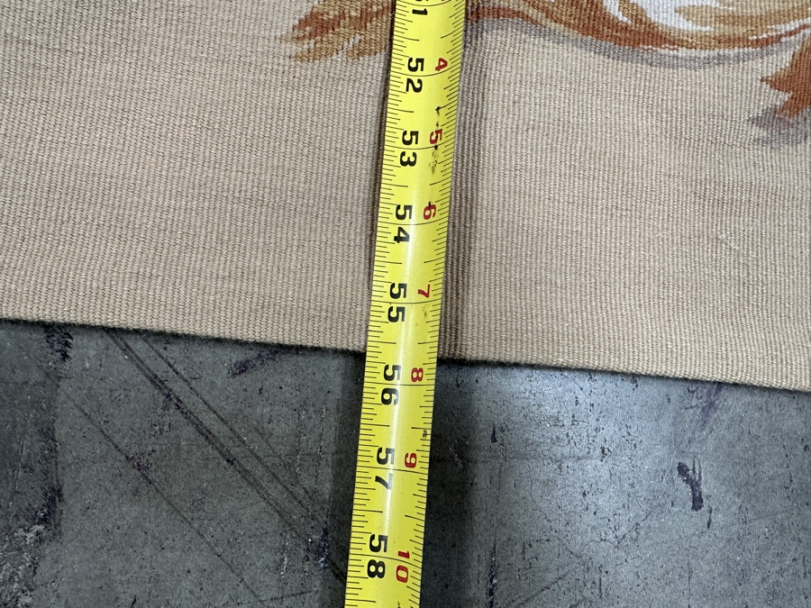 Just Added - Vintage French Aubusson Flat-Weave Rug Tapestry 94' X 56' [Photo 8]