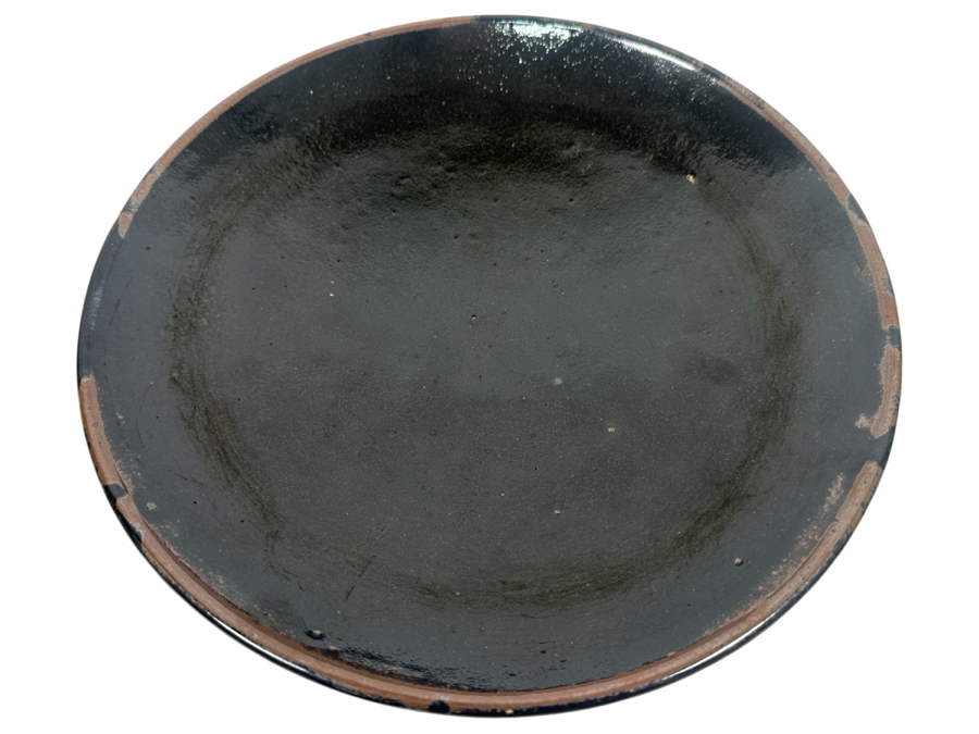 Just Added - Shoji Hamada (1894-1978, Japanese) Original Studio Pottery Plate / Bowl Vintage 1964 10.75'W - Started The Mingei (Folk-Art) Movement In Japan - Declared A 'Living National Treasure' In 1955 Estimate $2,500-$6,000 [Photo 2]