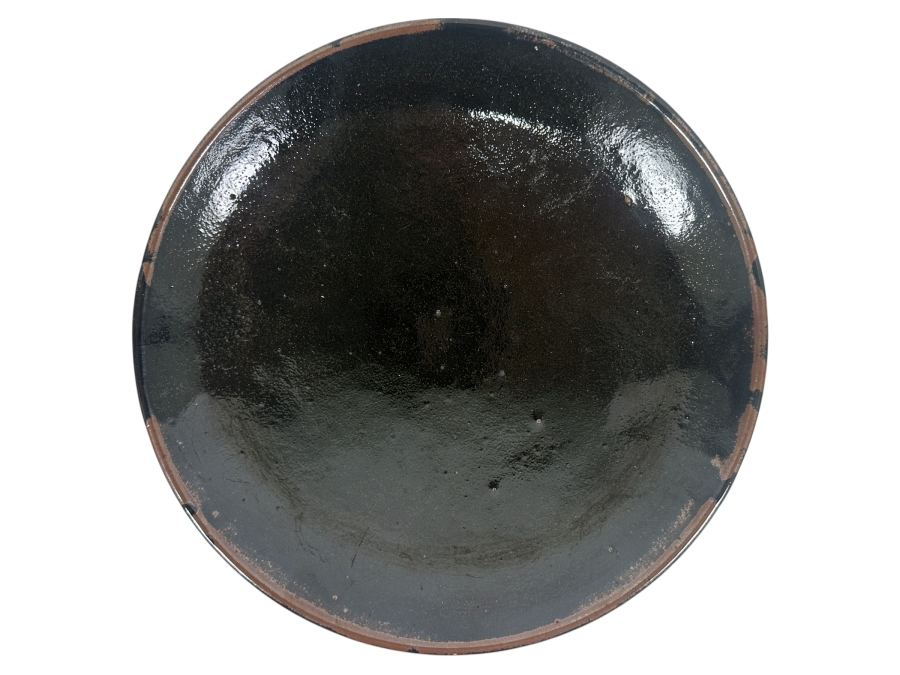 Just Added - Shoji Hamada (1894-1978, Japanese) Original Studio Pottery Plate / Bowl Vintage 1964 10.75'W - Started The Mingei (Folk-Art) Movement In Japan - Declared A 'Living National Treasure' In 1955 Estimate $2,500-$6,000