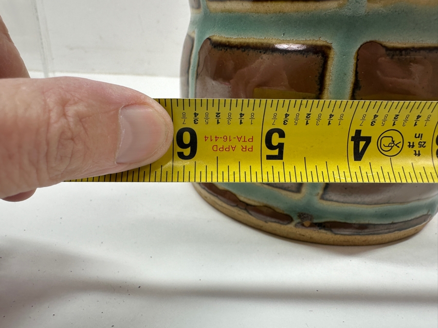 Just Added - Stunning Vintage Japanese Pottery Jar With Lid Potter Unknown 6'W X 6.5'H [Photo 15]