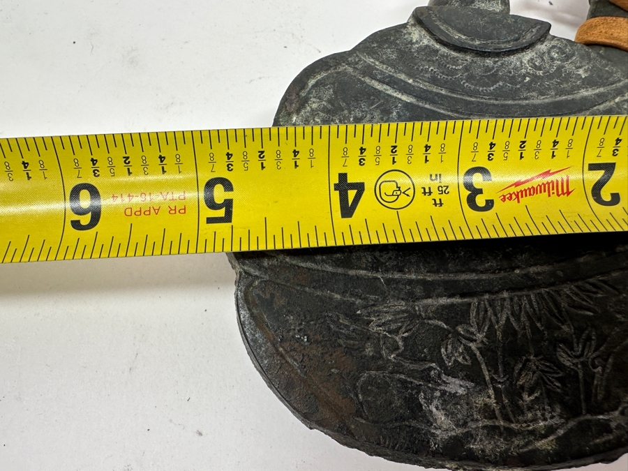 Just Added - Antique Japanese Bronze Artifact 5'W X 5.5'H [Photo 27]