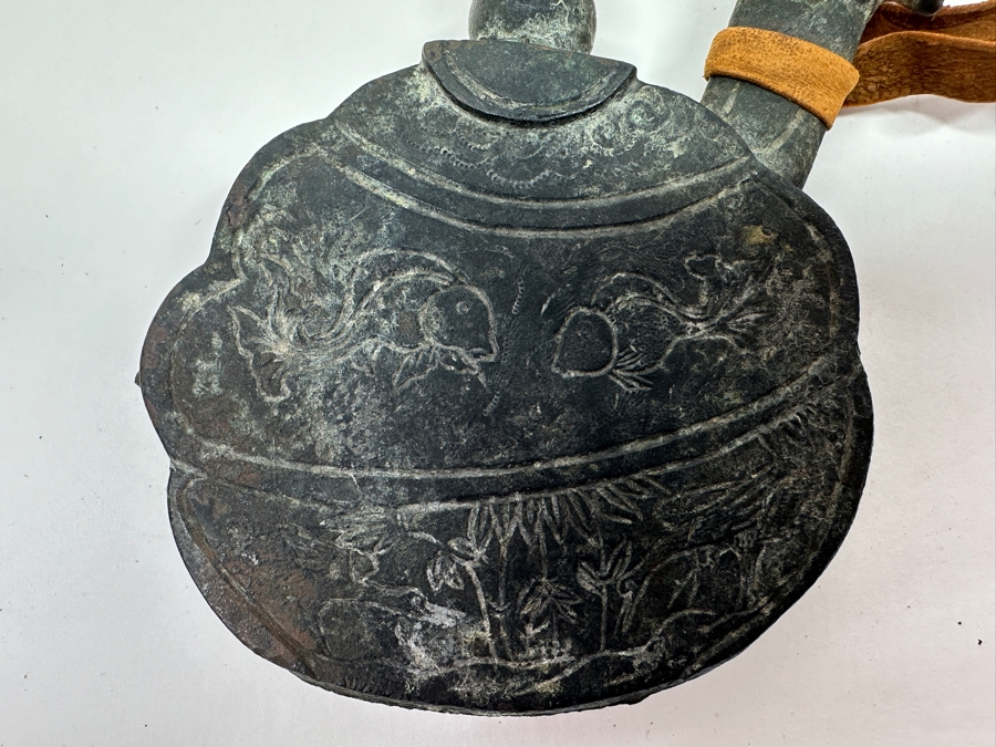 Just Added - Antique Japanese Bronze Artifact 5'W X 5.5'H [Photo 9]