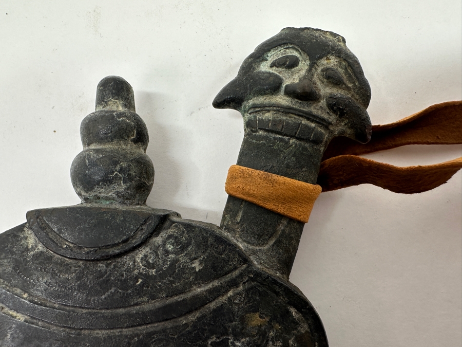 Just Added - Antique Japanese Bronze Artifact 5'W X 5.5'H [Photo 14]