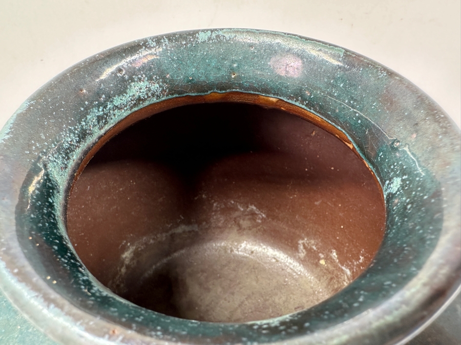 Just Added - Stunning Vintage Japanese Mingei Folk Art Pottery Jar Potter Unknown 7.5'W X 7'H [Photo 9]