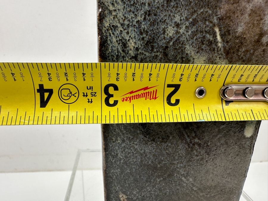 Just Added - Vintage Japanese Mingei Folk Art Pottery Square Bottle Potter Unknown 3'W X 6'H [Photo 8]