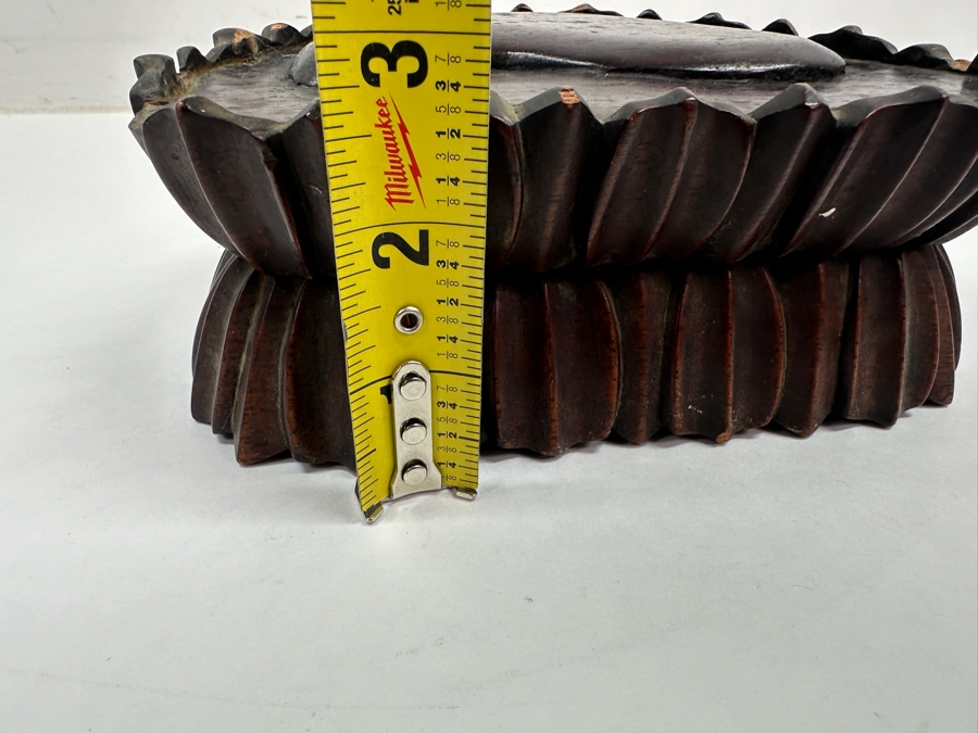 Just Added - Antique Asian Hand Carved Wooden Buddha Stand 7'W X 5'D X 3'H [Photo 9]