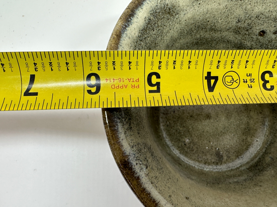 Just Added - (3) Vintage Japanese Mingei Folk Art Pottery Tea Bowls Chawans - Potter Unknown 5.75'W X 2.5'H [Photo 10]