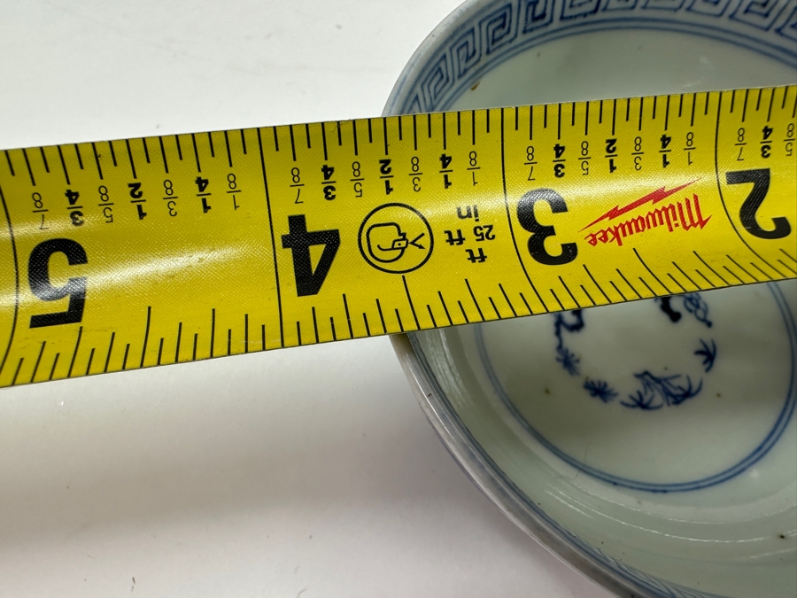 Just Added - Vintage Japanese Blue & White Arita Porcelain (14) 2.5'W X 1.75'H Cups & (4) 6' Dishes [Photo 17]