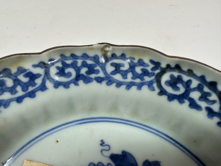 Just Added - (3) Antique Japanese Blue & White Imari Kakiemon Porcelain Dishes 5.5'W [Photo 12]